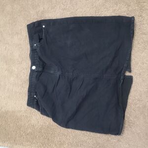 Black Denim Skirt